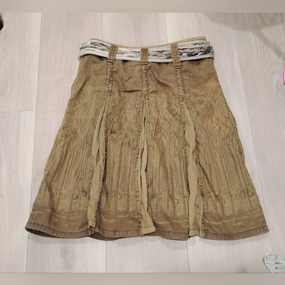 Z Brand Pleated A-line Skirt w/Belt S - Picture 6 of 6